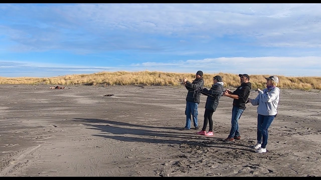 Team KiteLife practice session in Long Beach, Washington