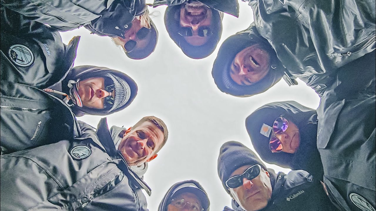 Team KiteLife warming up at the South Padre Island Kite Festival